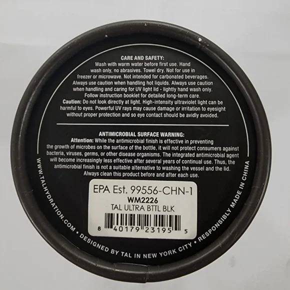 🎁 Tal Ultra Water Bottle 18oz. Self Cleaning Water Purification Technology - Picture 11 of 11